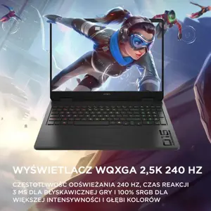 HP OMEN 16-am0022nw 16" gaming laptop, Intel® Core™ i7-14650HX, 2K, 32 GB DDR5-SDRAM, 1 TB SSD, NVIDIA GeForce RTX 5060, Wi-Fi 6 (802.11ax), Windows 11 Home, black