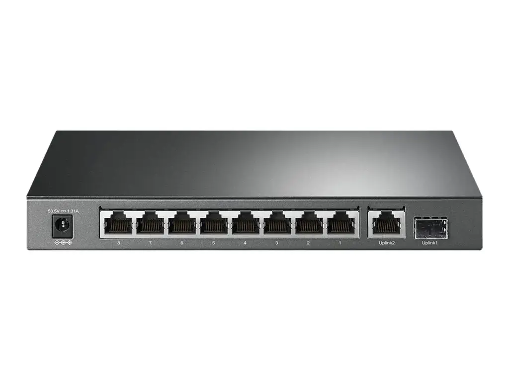 "TP-Link" 10 prievadų gigabitinis stalinis komutatorius su 8 prievadais PoE+, nevaldomas, Gigabit Ethernet (10/100/1000), maitinimas per Ethernet (PoE)