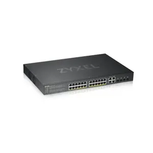 Zyxel GS1920-24HPV2, valdomas, Gigabit Ethernet (10/100/1000), maitinimas per Ethernet (PoE), montu…