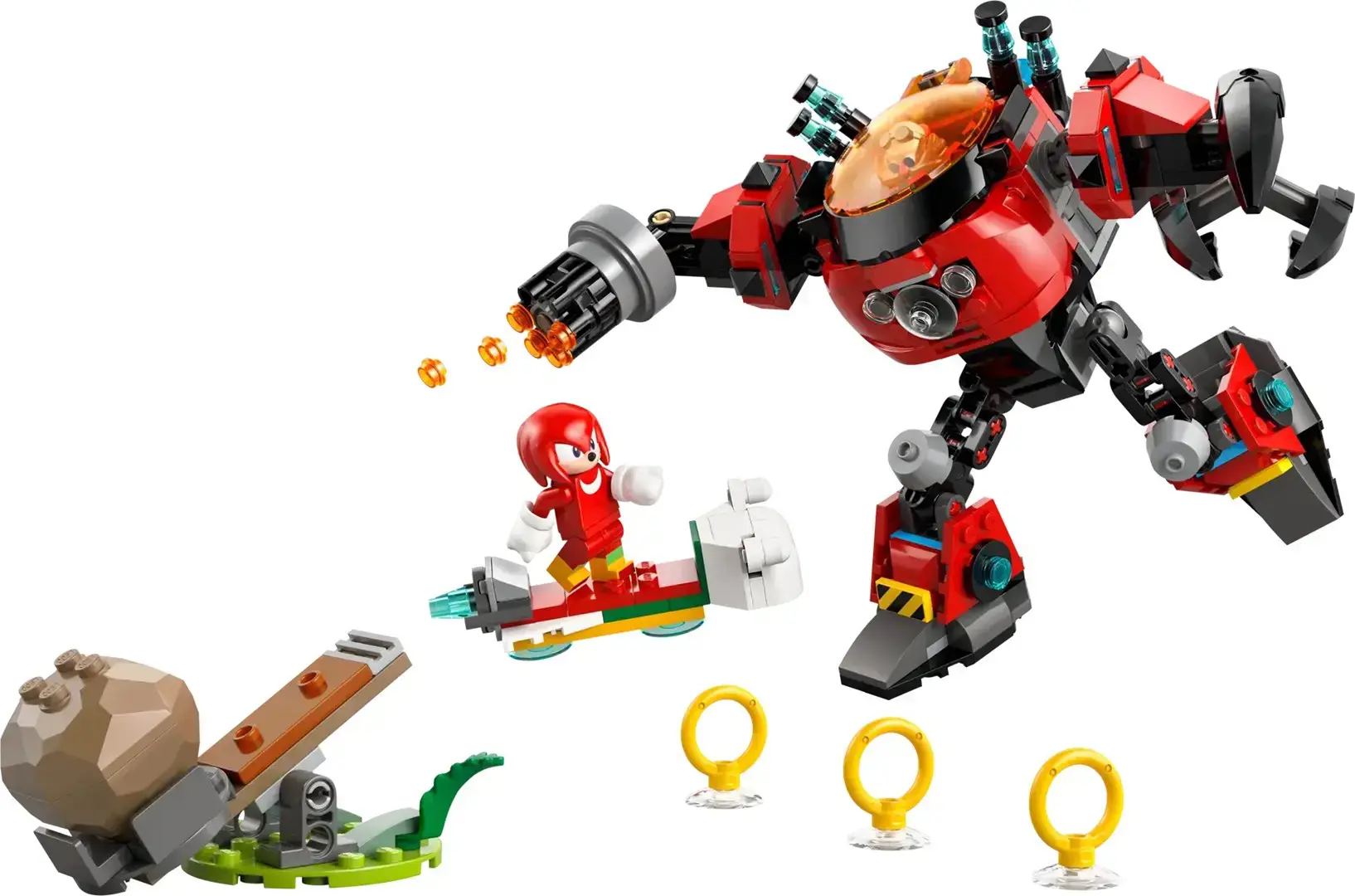 LEGO SONIC THE HEDGEHOG 77005 Knuckles vs. Dr. Eggman Egg Crusher Mech