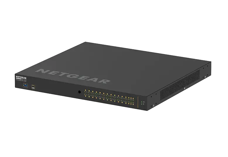 NETGEAR AV Line M4250-26G4XF-PoE+ 24x1G PoE+ 480W 2x1G ir 4xSFP+ valdomas komutatorius