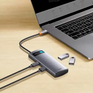 Hub 4in1 Baseus Metal Gleam Series, USB-C to 4x USB 3.0