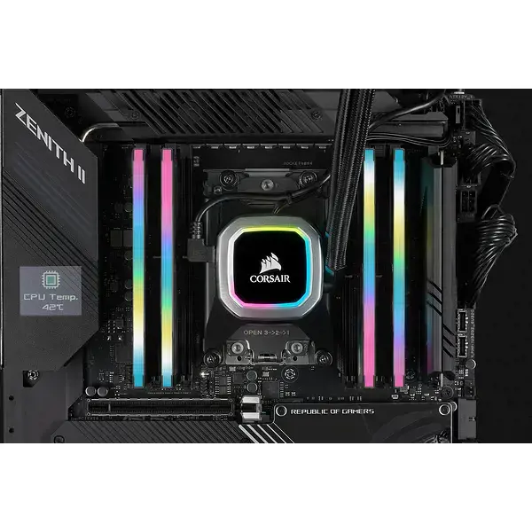 CORSAIR DDR4 16GB 2x8GB 3200MHz DIMM CL16 VENGEANCE RGB Pro SL Black 1.35V XMP 2.0