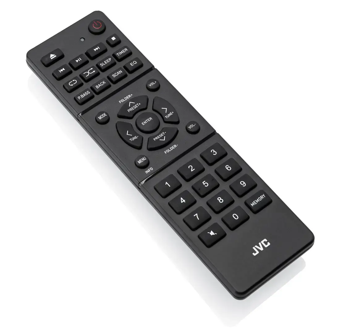 JVC RD-E874B Tower Bluetooth 20 W Black, Silver