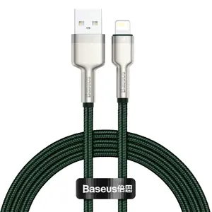 Baseus Cafule Series Metal Data Cable USB - Lightning 2.4A 1 m green (CALJK-A06)