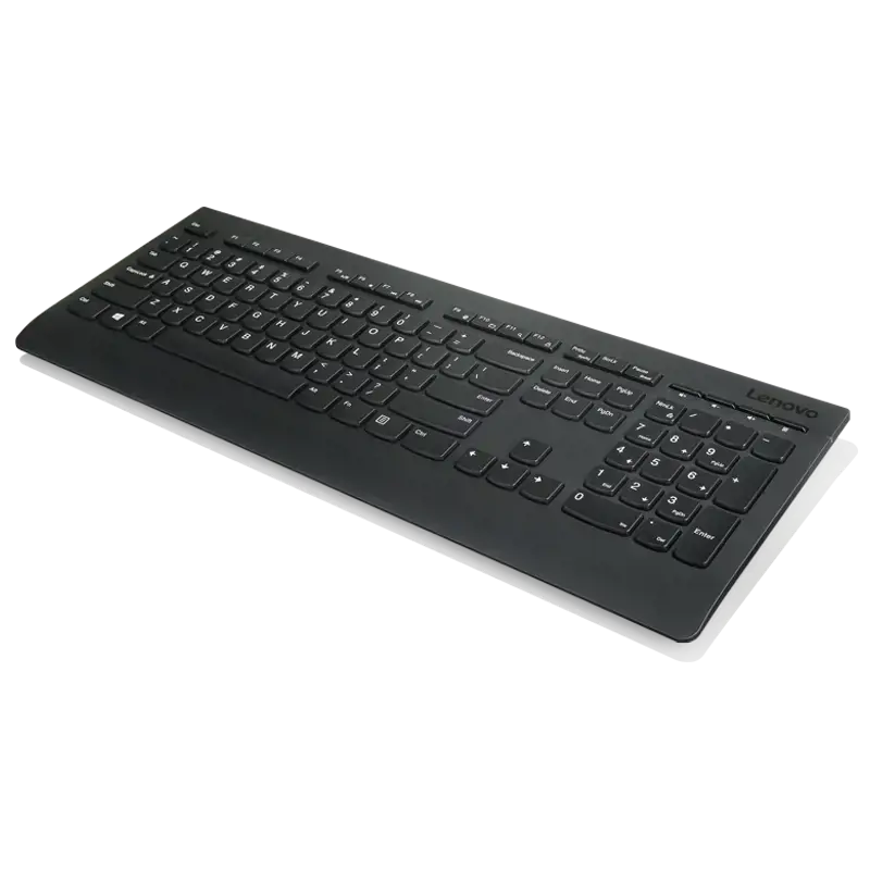Lenovo 4X30H56829, pilno dydžio (100%), belaidis, RF belaidis, QWERTY, juodas, pelė pridedama