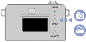 Kenko Toy Camera Pieni M, gray/blue