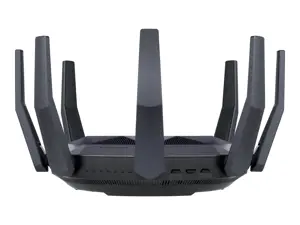 ASUS RT-AX89X AX6000 AiMesh, "Wi-Fi 6" (802.11ax), dviejų dažnių (2,4 GHz / 5 GHz), Ethernet LAN, 3G, juodas, stalinis maršrutizatorius