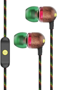 "Marley Smile Jamaica" ausinės, į ausis, laidinės, su mikrofonu, Rasta
