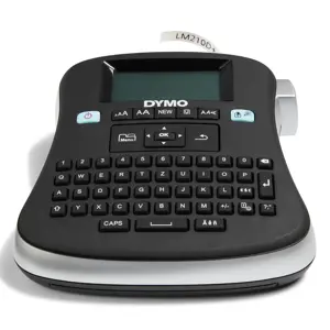 DYMO LabelManager ® ™ 210D - QWZ, QWERTZ, D1, Thermal transfer, 180 x 180 DPI, 12 mm/sec, Black, Silver