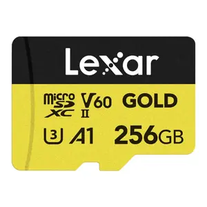 Lexar memory card microSDXC 256GB Gold UHS-II V60 A1