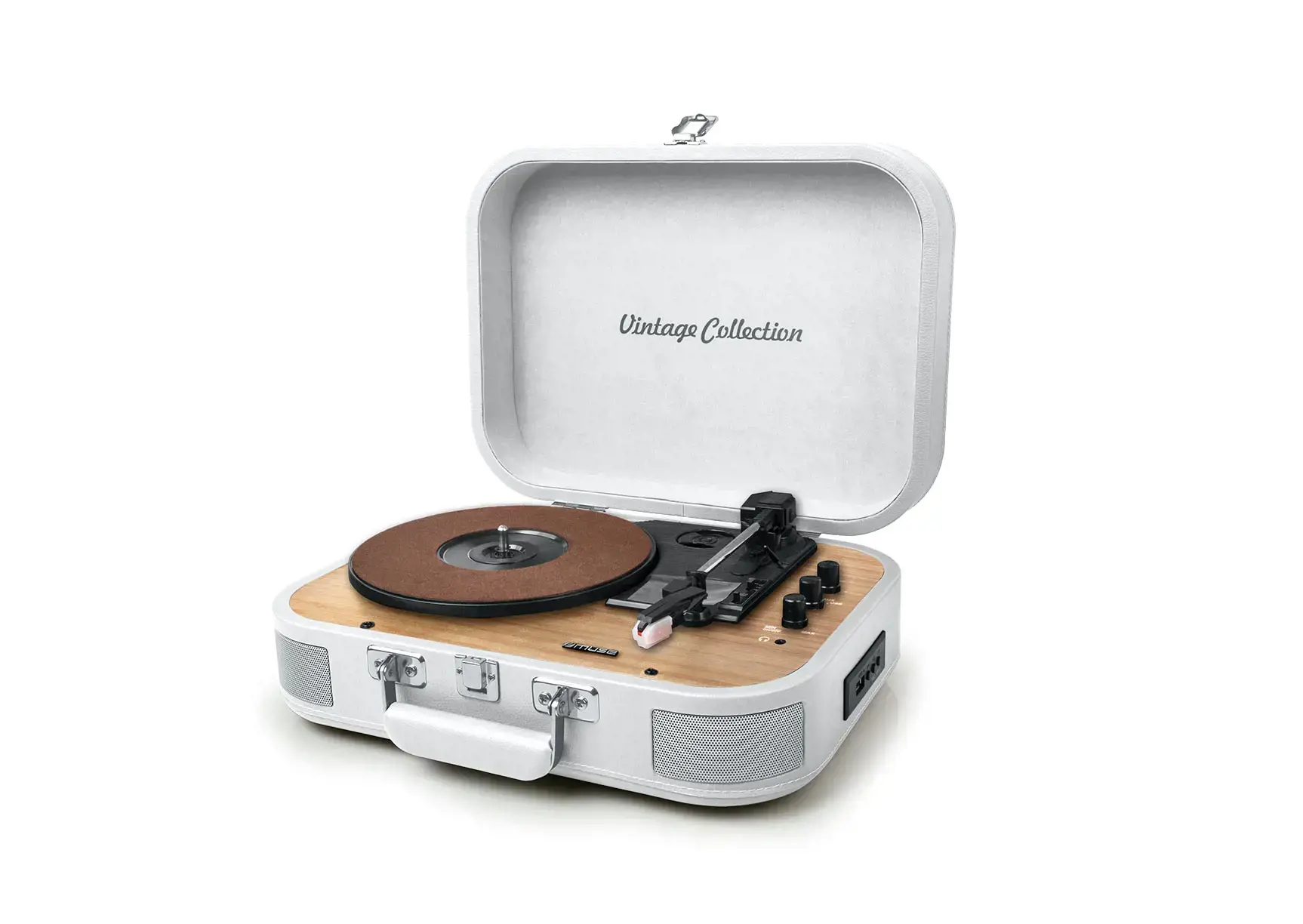 Muse Turntable Stereo System MT-201WW USB port, AUX in