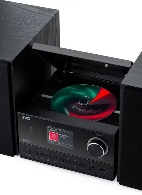 JVC UX-E225B Mini hi-fi system Black