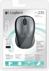 LOGITECH belaidė pelė M235 WER Occident pakuotė