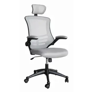 Biuro kėdė OFFICE4YOU RAGUSA, su porankiais, pilka sp.