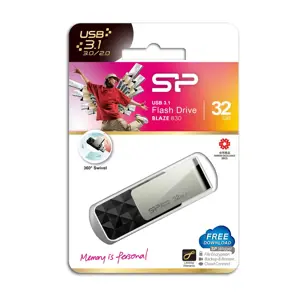 SILICONPOW SP032GBUF3B30V1K Silicon Power atmintinė USB Blaze B30 32GB USB 3.0 juoda