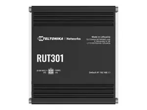 Ethernet Router | RUT301 | No Wi-Fi | 10/100 Mbit/s | Ethernet LAN (RJ-45) ports 5 | Mesh Support N…
