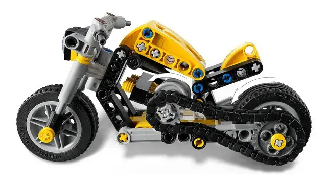 LEGO TECHNIC 42225 Yellow Motorcycle