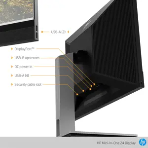 Monitorius HP Mini-in-One 24, 60.5 cm (23.8"), 1920 x 1080 pixels, Full HD, LED, 14 ms, Black