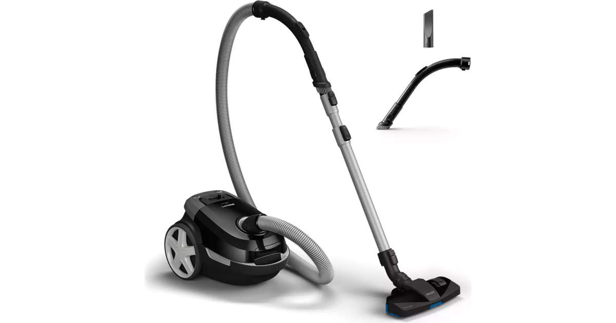 "Philips" 3000 serijos XD3112/09, 900 W, cilindrinis dulkių siurblys, sausas, dulkių maišelis, 3 l, antialerginis filtras