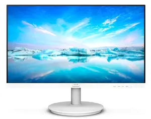 Philips V Line 241V8AW/00, 23.8", Full HD, IPS, 4 ms, 75 Hz, White, 60.5 cm (23.8"), 1920 x 1080 pixels, Full HD, LCD, 4 ms, White