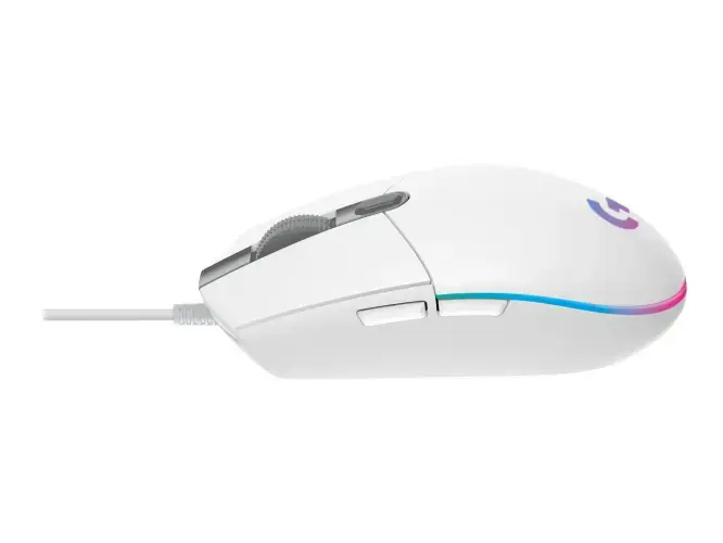 LOGITECH G203 LIGHTSYNC žaidimų pelė balta