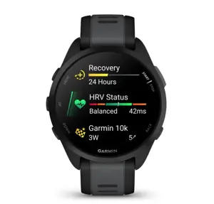 Garmin Forerunner 165 išmanieji laikrodžiai, juoda/šviesiai pilka