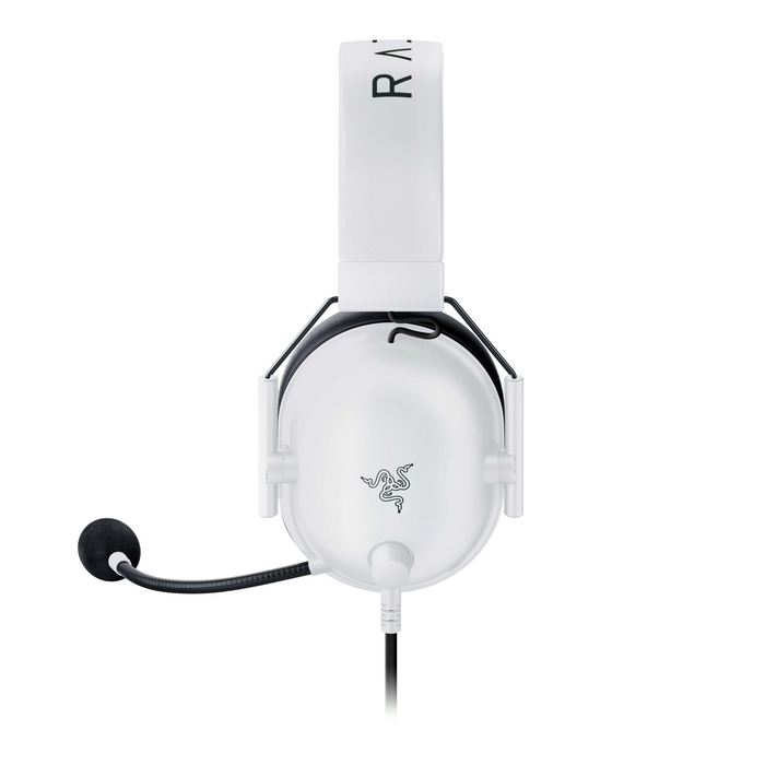 "Razer" žaidimų ausinės "BlackShark V2 X" su integruotu mikrofonu, baltos spalvos, laidinės