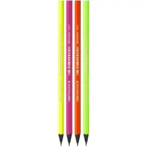 Bic Pieštukai Evolution Fluo HB, pakuotėje 4 vnt, įvairių spalvų 446199