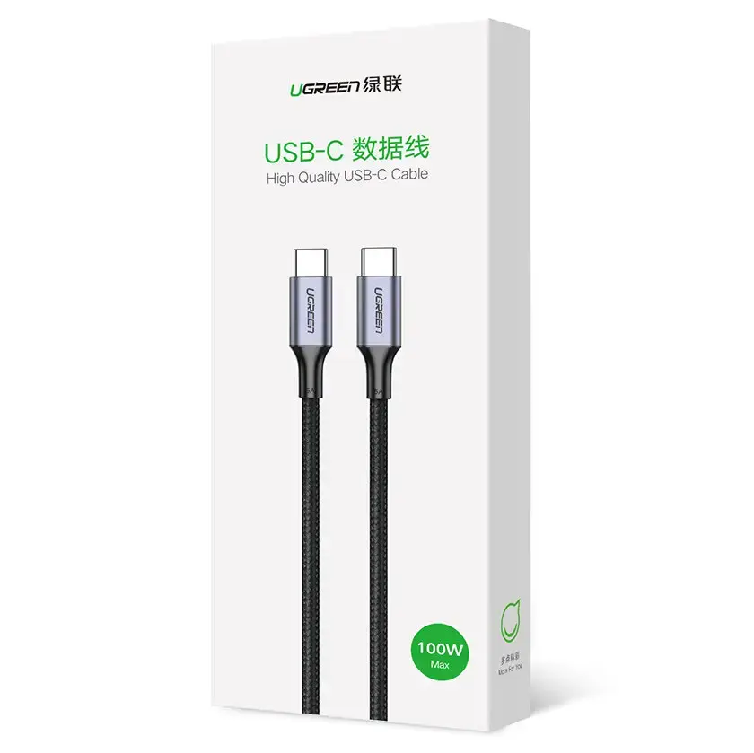 Ugreen USB Type C - USB Type C charging data cable Power Delivery 100W Quick Charge FCP 5A 3m gray (90120 US316)