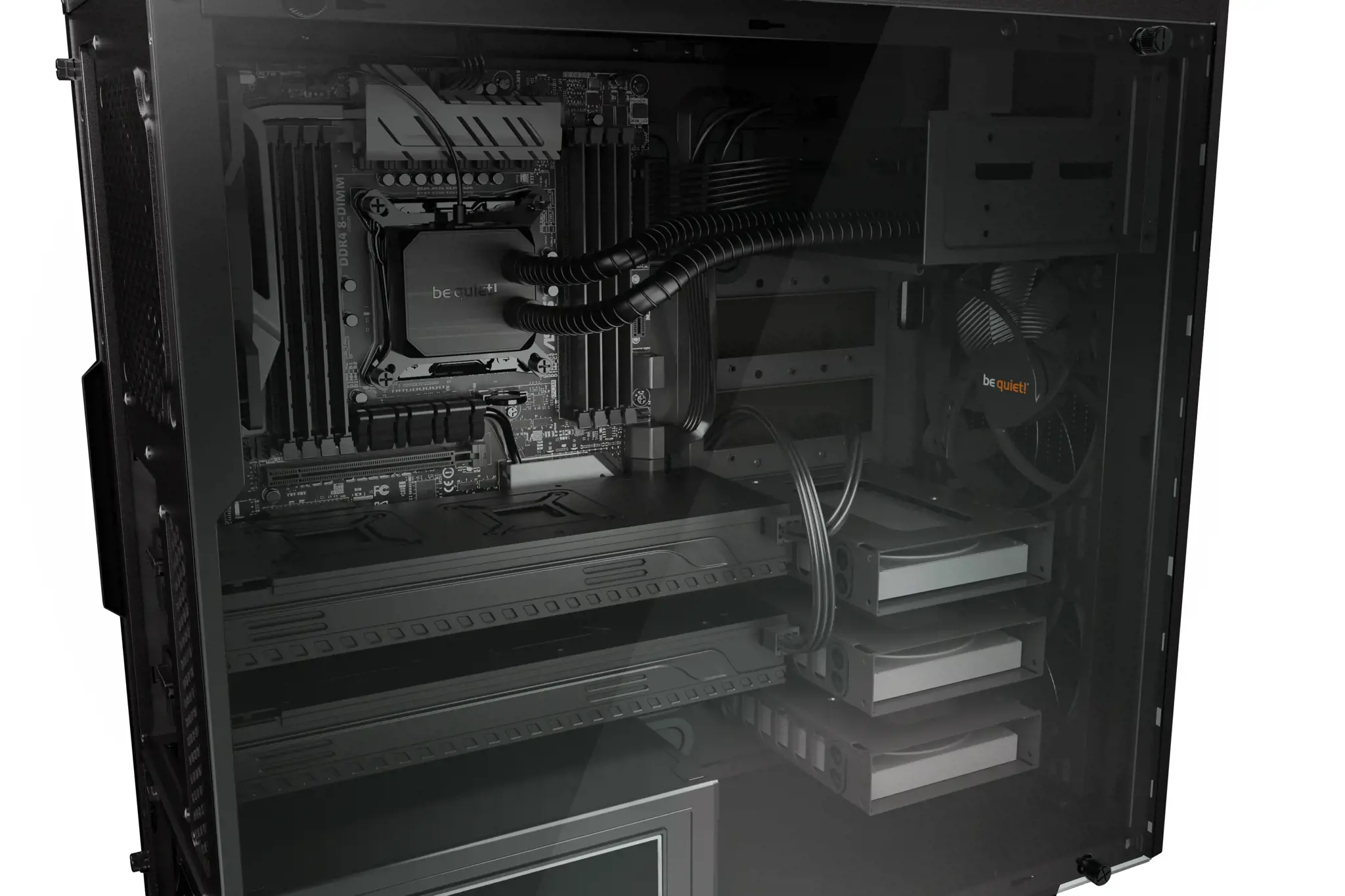 BE QUIET PURE BASE 600 Window Black Midi bokštas su apžvalgos langu