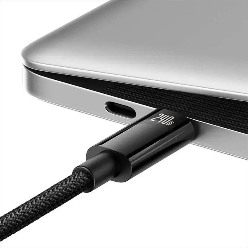 Baseus CAWJ040001 Tungsten Gold Fast Charging Data Cable USB-C - USB-C 240W 1m Black
