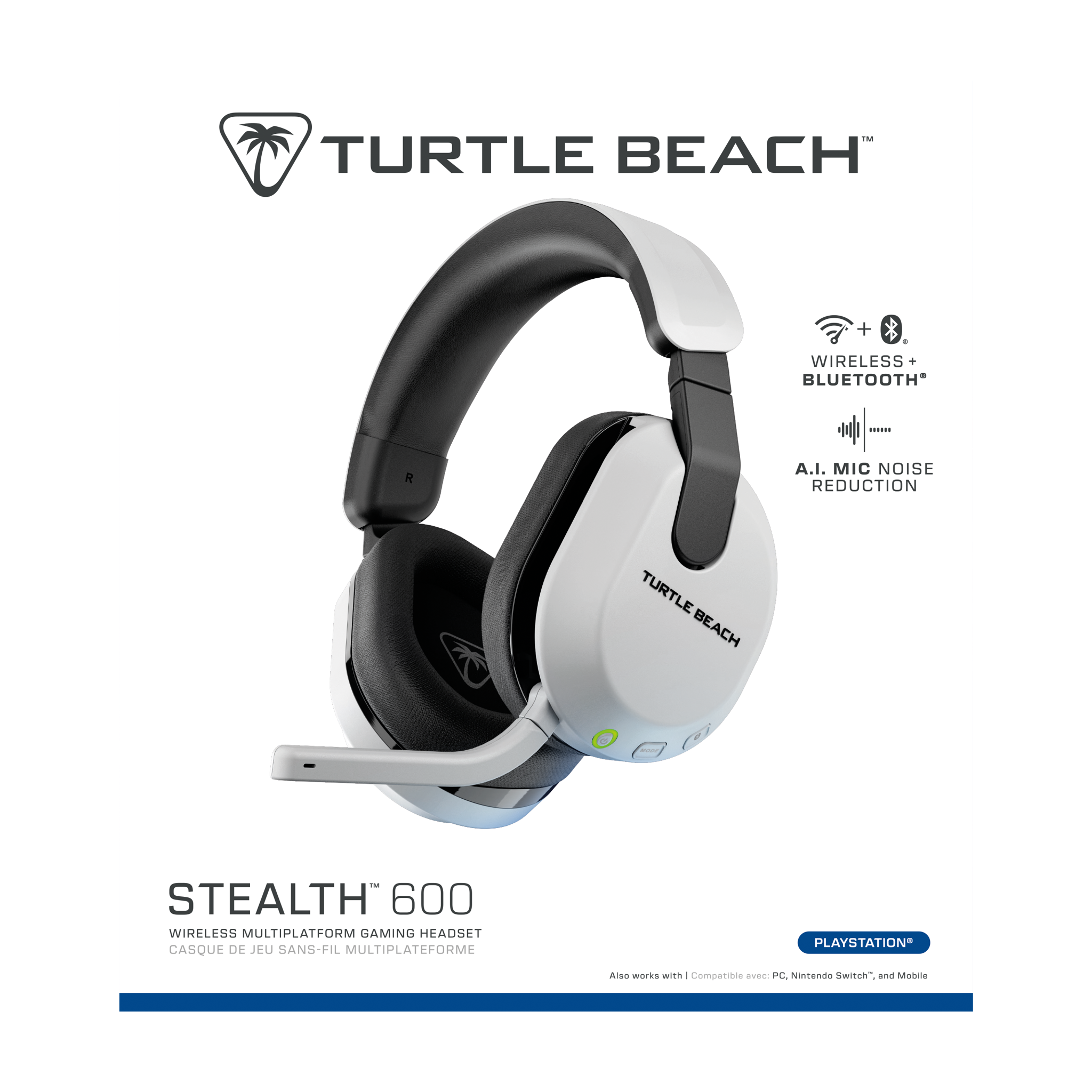 Turtle Beach Stealth 600 Gen 3, Wireless, Gaming, 20 - 20000 Hz, Headset, White