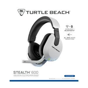 Turtle Beach Stealth 600 Gen 3, Wireless, Gaming, 20 - 20000 Hz, Headset, White