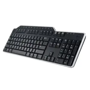 DELL KB522, pilno dydžio (100%), laidinis, USB, membraninis, QWERTY, juodas