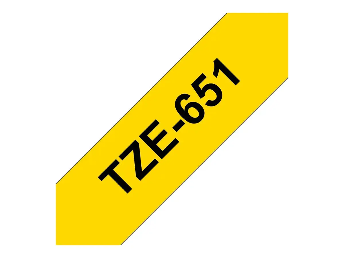 Brother TZE651, geltonos spalvos, 8 m, 24 mm
