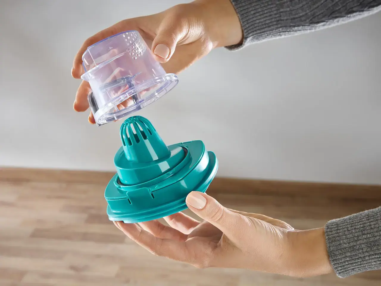 Leifheit PowerVac 2in1 2-in-1 stick vacuum Battery Dry Cyclonic Bagless Black, Blue, White