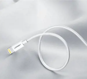 Ugreen kabelis USB 2.0 A lightning 2 m, 5V/2.4A iPhone 7 / 7plus / 6S / 6 / 6 Plus, iPhone 5s/5c/5, iPad Mini/Mini 2, iPad, 1 m, Lightning, USB A, vyriškas, vyriškas, baltas