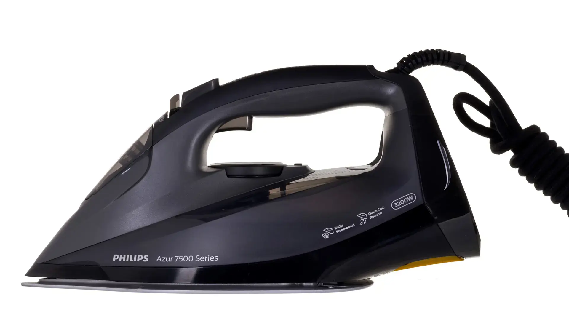 "Philips" DST7511/80, sausas ir garų lygintuvas, "SteamGlide Elite" padas, 2 m, 260 g/min, juodas, 55 g/min