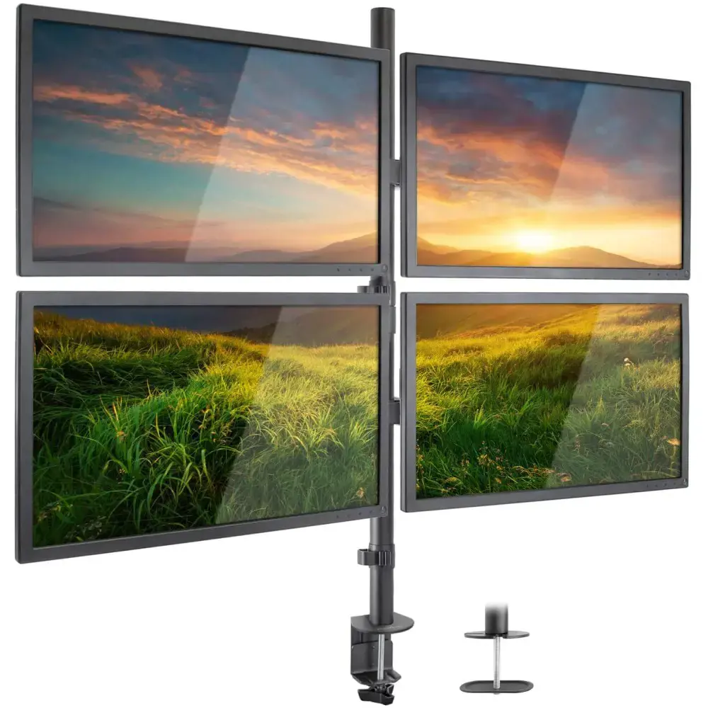 TECHLY 027521 "Techly" Keturvietis stalinis LED/LCD monitoriaus porankis 13-27 VESA 4x 10 kg pilnas judesys