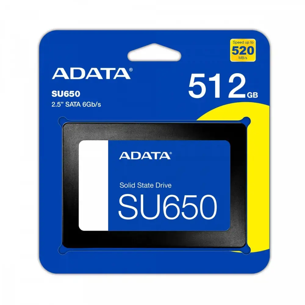 SSD diskas ADATA Ultimate SU650 512 GB, 2.5", Serial ATA III