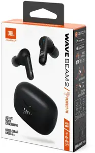 JBL wireless earbuds Wave Beam 2, black