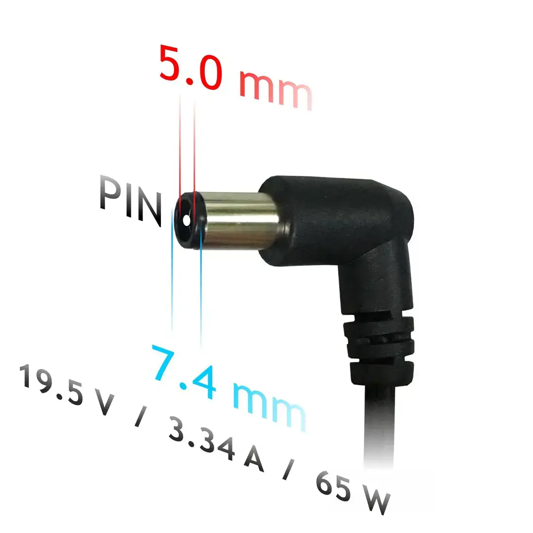 AKYGA AK-ND-05 Nešiojamojo kompiuterio maitinimo adapteris 19,5 V/3,34 A 65 W 7,4x5,0 mm + DELL kaištis