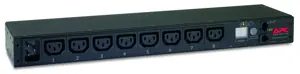 APC stovo PDU matuojamas 1U 16A 208/230V 8 C13 įvesties jungtys IEC-320 C20