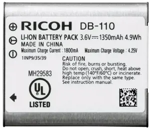 Ricoh DB-110, Ricoh, Lithium-Ion (Li-Ion)