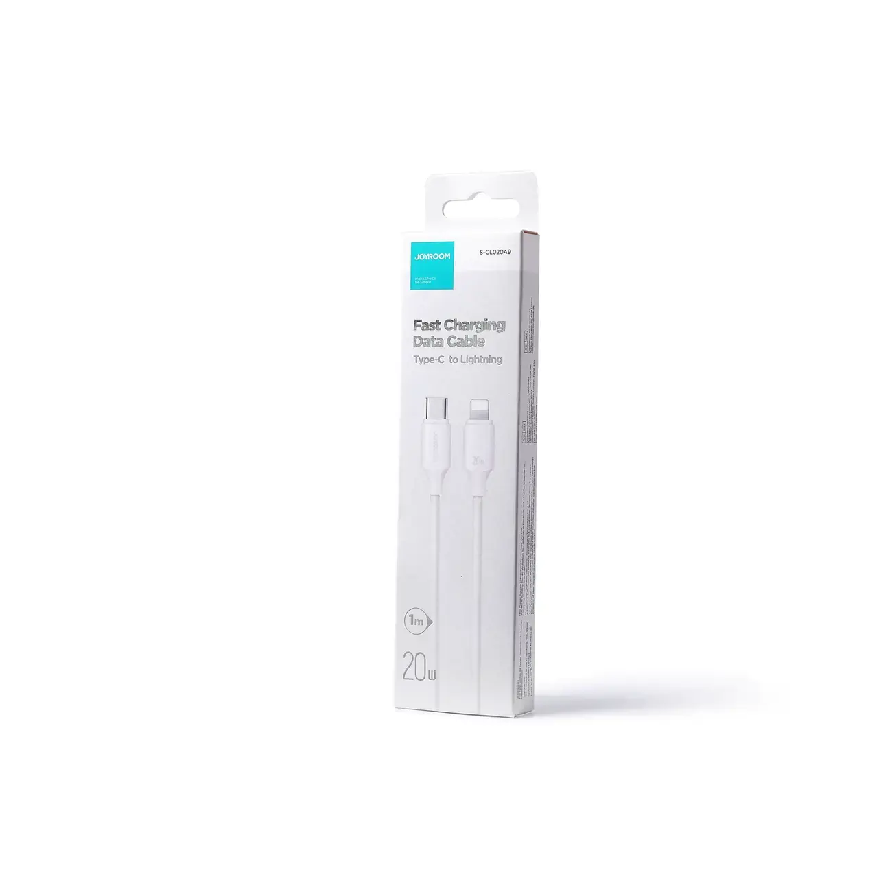 Joyroom USB-C cable - Lightning 480Mb | s 20W 1m white (S-CL020A9)
