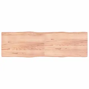 Stalviršis, šviesiai rudas, 200x60x(2-6) cm, medienos masyvas