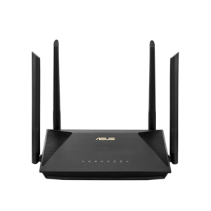 ASUS RT-AX53U, "Wi-Fi 6" (802.11ax), dviejų dažnių (2,4 GHz / 5 GHz), Ethernet LAN, 3G, juodas, stalinis maršrutizatorius