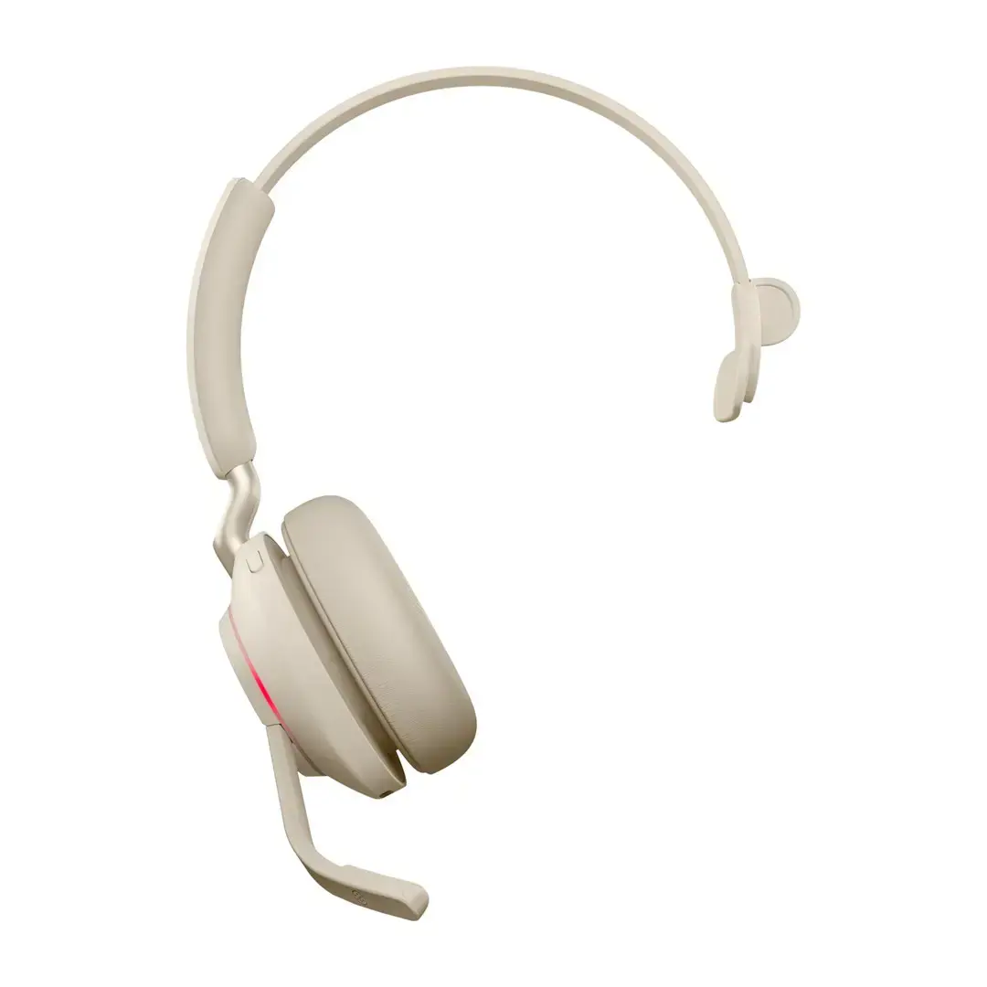 JABRA Evolve2 65 Link380a MS Mono Stand Beige