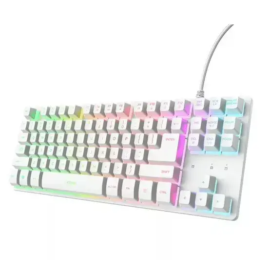 KEYBOARD USB GXT 833W THADO/TKL ENG WHITE 25894 TRUST